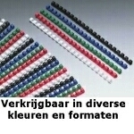 Image of GBC CombBind Binding Combs 6mm Red (100)