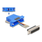 DeLOCK D-Sub 25 pin male to RJ12 female Assembly Kit blue