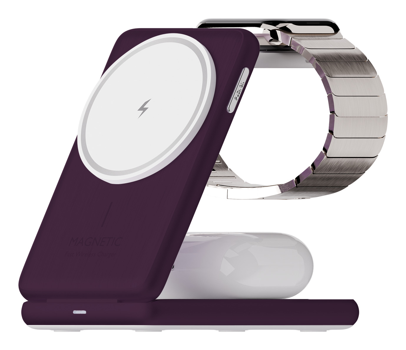 Juice 3-in-1 Compact Wireless Charger 15W (UK Plug)