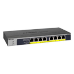 NETGEAR GS108PP Unmanaged Gigabit Ethernet (10/100/1000) Power over Ethernet (PoE) Black