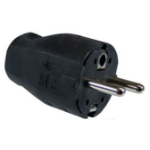 Bachmann 910.100 electrical power plug Type F Black 2P+E