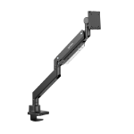 Manhattan TV & Monitor Mount, Desk, Full Motion (Gas Spring), Screen Sizes: 13-42", Black, C-Clamp or Grommet Assembly, VESA 75x75 to 200x200mm, Max Flat/27kg Curved/22kg