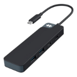 Targus HyperDrive Flex 4 Port USB-C Combo Hub USB 2.0 Type-C 5000 Mbit/s Black