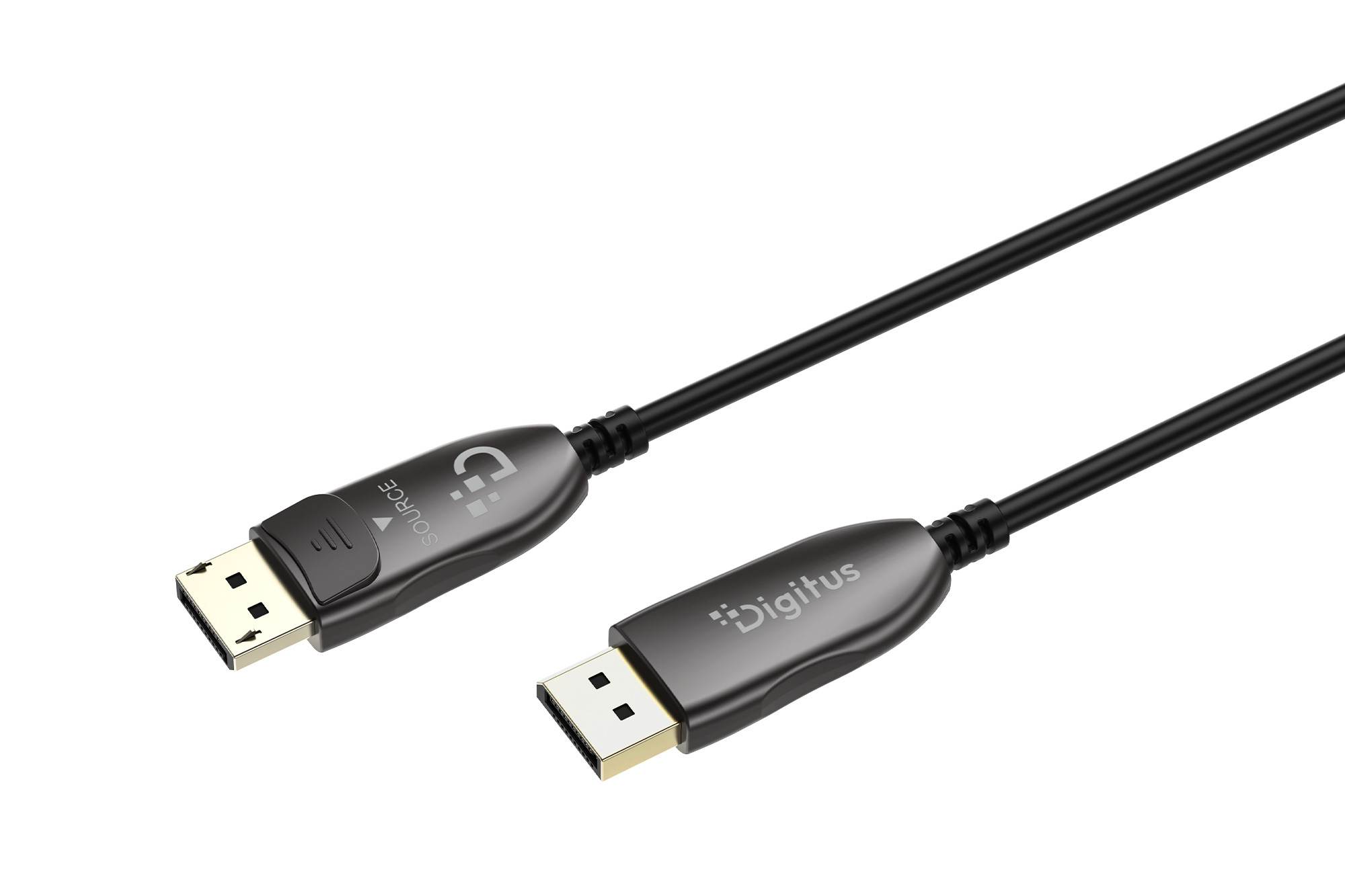 Digitus DisplayPort AOC Hybrid fiber optic cable. UHD 8K. 10 m