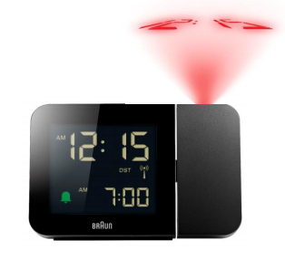 Image of Braun 67160 - Digital alarm clock - Rectangle - Black - 24h - Time...