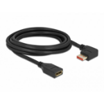 DeLOCK DisplayPort extension cable male 90° right angled to female 8K 60 Hz 3 m