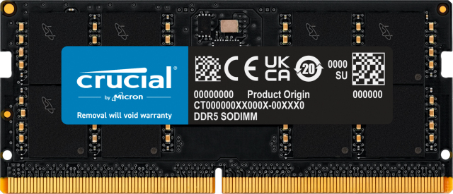 Image of Crucial CT32G52C42S5 memory module 32 GB 1 x 32 GB DDR5 5200 MHz