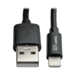 Tripp Lite M100-004COIL-BK USB-A to Lightning Sync/Charge Coiled Cable (M/M) - MFi Certified, Black, 4 ft. (1.2 m)