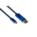 Alcasa 4812-CSF015B video cable adapter 1.5 m USB Type-C DisplayPort Blue