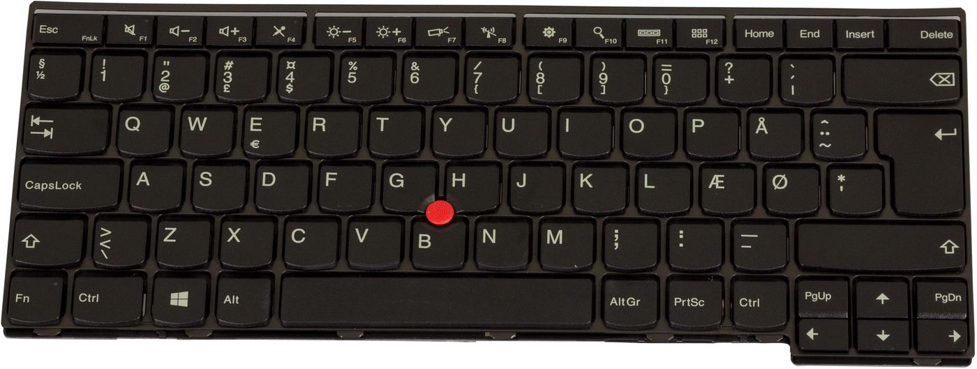 Image of Lenovo Keyboard (DANISH) - Approx 1-3 working day lead.