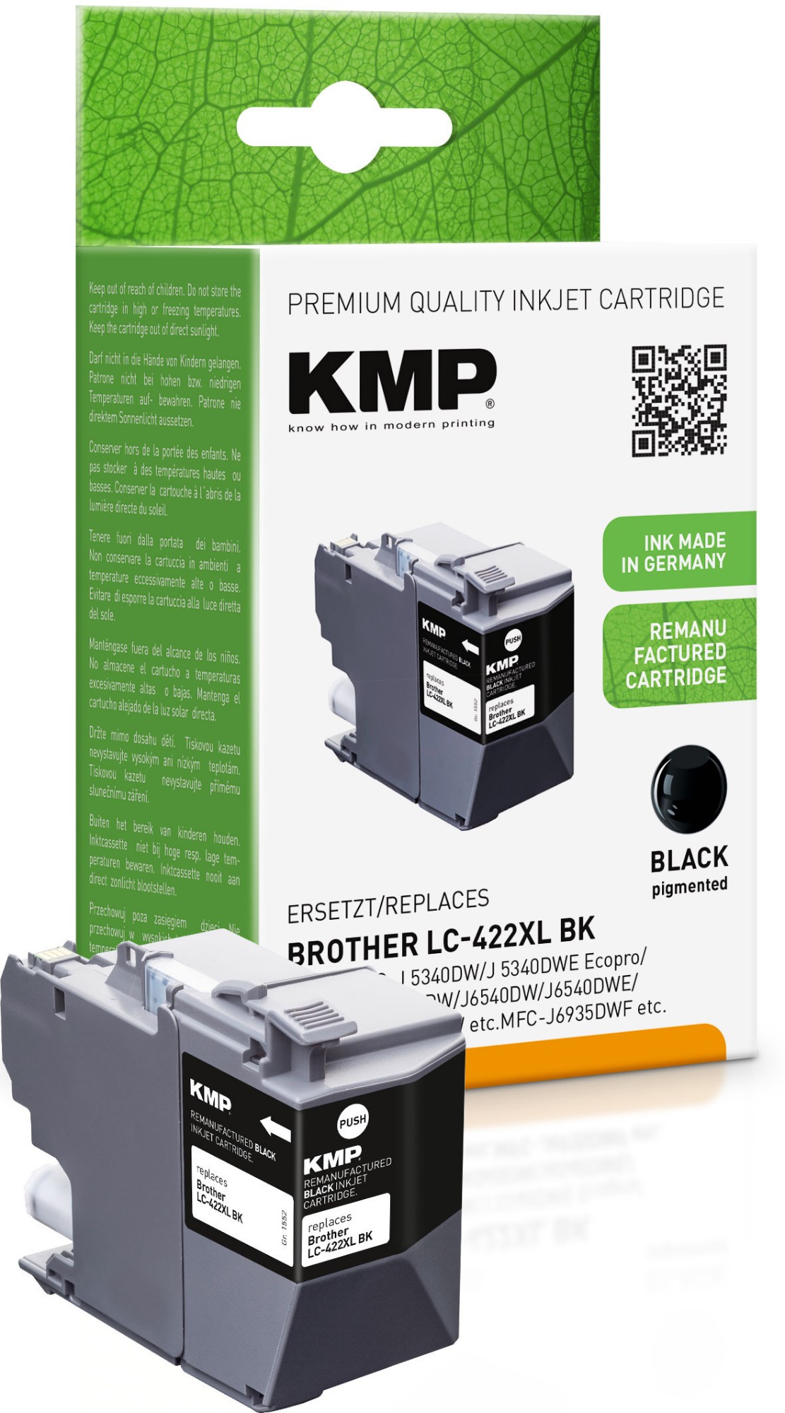 KMP 1552,4001 ink cartridge 1 pc(s) Original High (XL) Yield Black