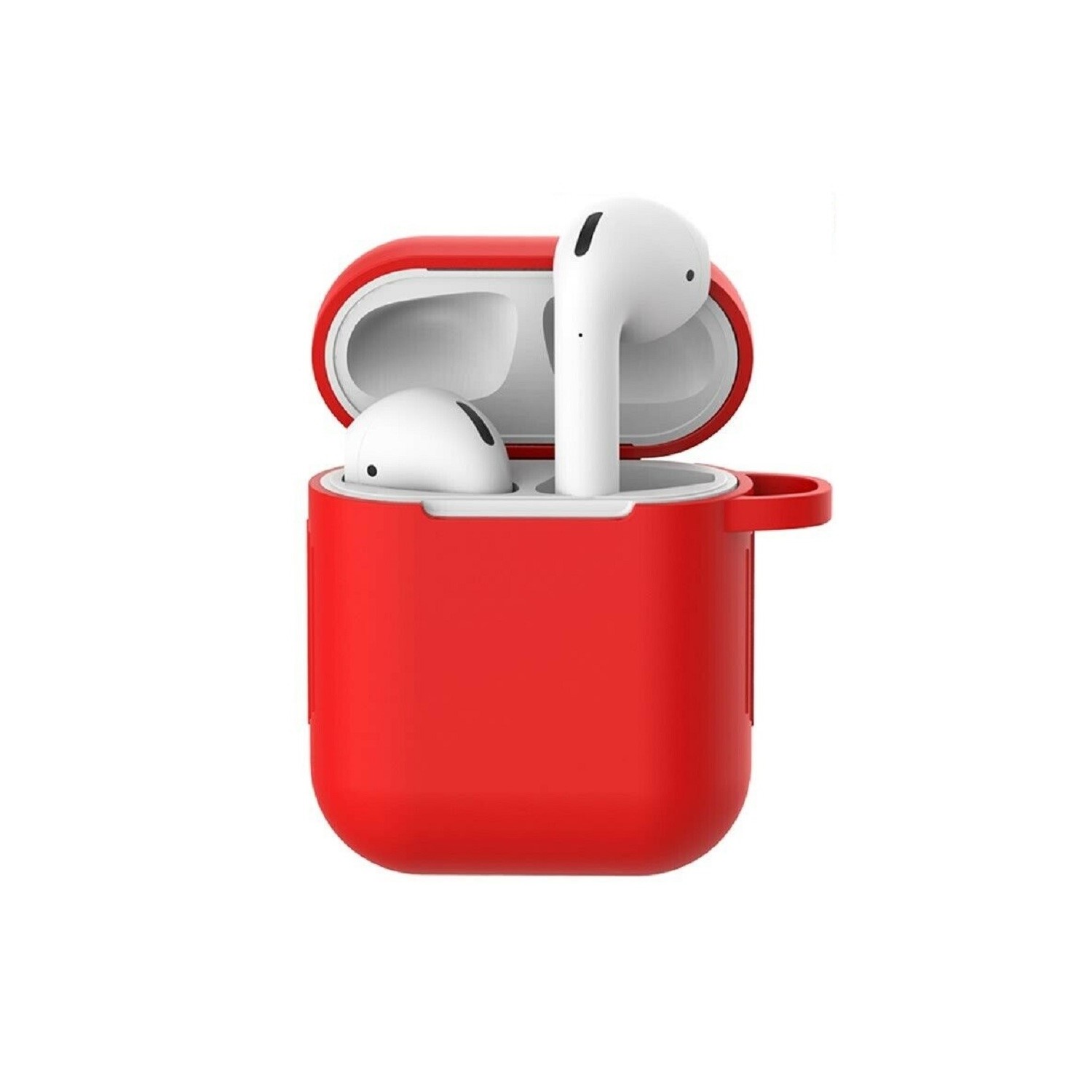 AdvancedAccessories Airpods Silicone Case Red