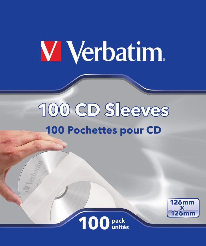 Image of Verbatim CD Sleeves (Paper) 100pk