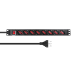Lanview LVR-2MIT-SW-IT8 power distribution unit (PDU) 8 AC outlet(s) 1U Black