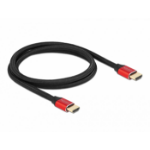 DeLOCK 85773 HDMI kabel 1 m HDMI Type A (Standaard) Zwart, Rood