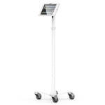 Compulocks iPad Pro M4 & M5 11", Apex Enclosure Rolling Cart - Rise Freedom White