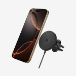 Spigen MagSafe Car Charger OneTap Pro 4 ITQ12W Vent Car Mount (MagFit) Black