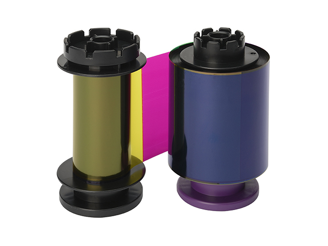Image of Evolis RT4F010EAA Thermal-transfer ribbon BK,C,M,Y, 500 pages for...