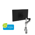 R-Go Tools R-Go Zepher 4 C2, Single Monitor Arm, Desk Mount, Adjustable, 0-8 kg, Black-Silver, Low Carbon Footprint