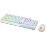 MSI VIGOR GK30 COMBO WHITE US toetsenbord Inclusief muis Gamen USB QWERTY Italiaans Wit