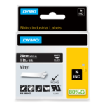 Dymo 1805432 Ribbon Vinyl white on black 24mmx5,5m for Dymo Rhino 6-24mm