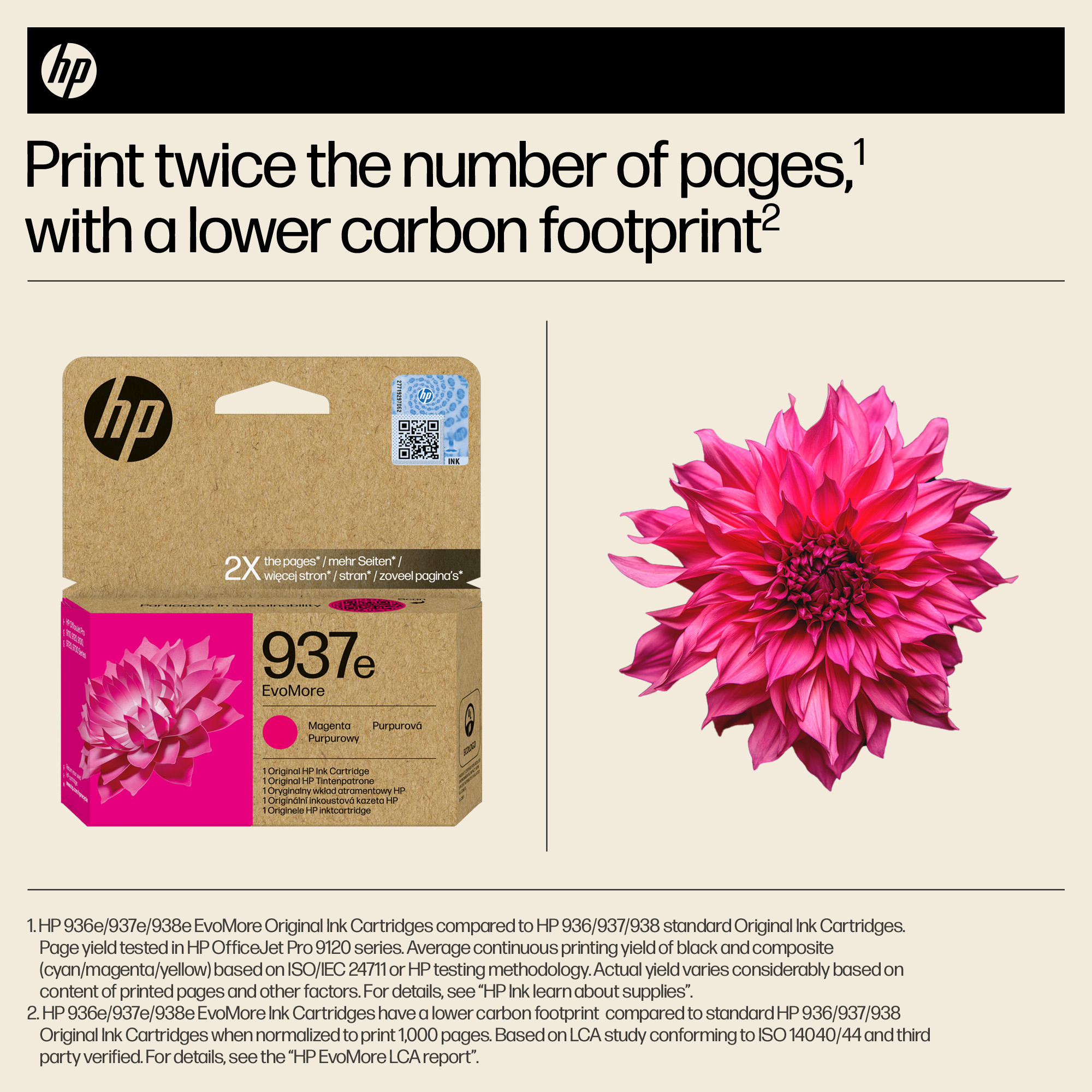 HP 4S6W7NE/937E Printhead cartridge magenta Evomore, 1.65K pages ISO/IEC 19752 for HP OJ Pro 9100/e