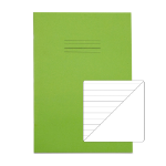 Rhino A4 Exercise Book 80 Page Light Green F8/B (Pack of 10)