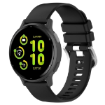 Garmin vivoactive 5 / Active 5 Silicone watch strap  20mm - Black