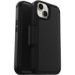 OtterBox Strada Case for iPhone 14, Shockproof, Drop proof, Premium Leather Protective Folio with Two Card Holders, 3x Tested to Military Standard, Black