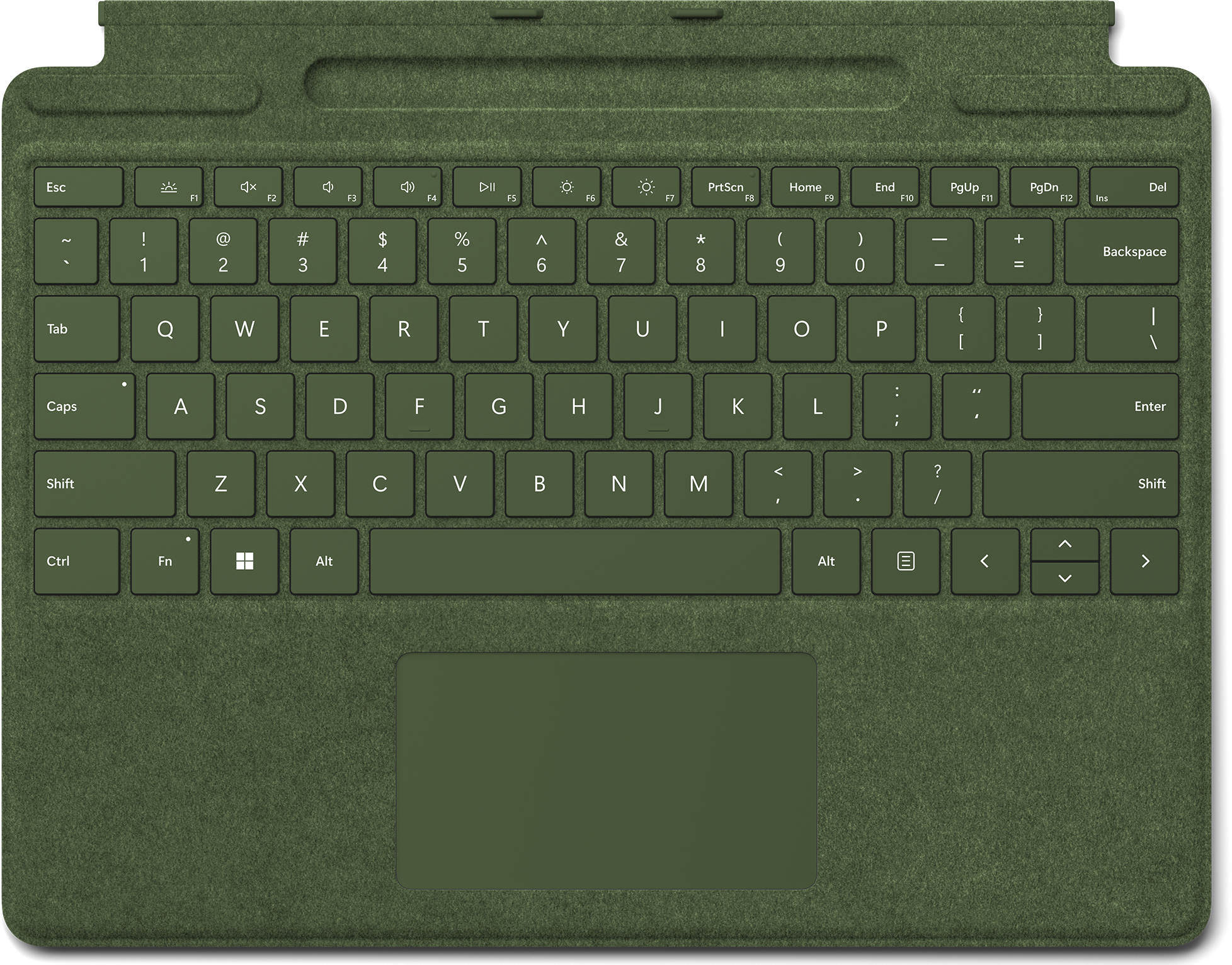 Image of Microsoft Surface Pro Keyboard Green Microsoft Cover port QWERTY...