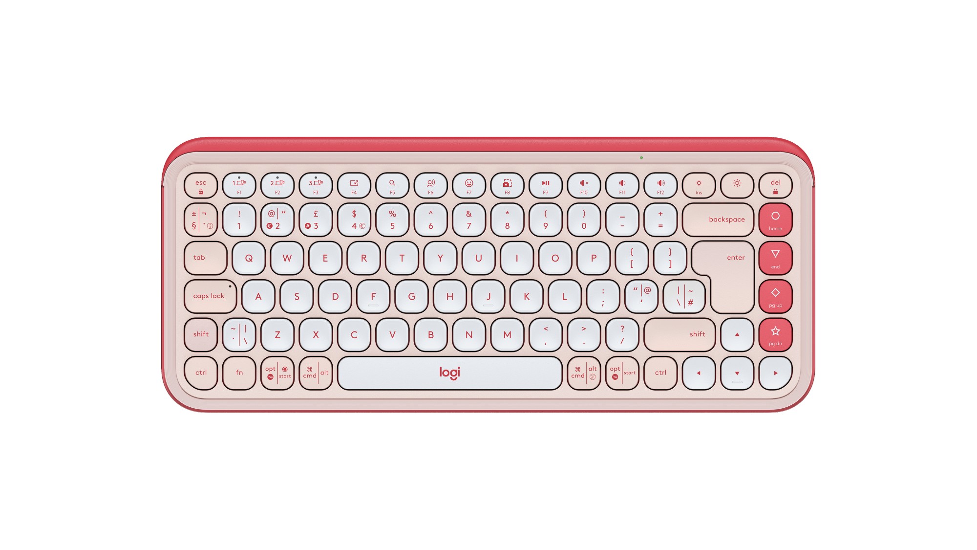 Logitech POP Icon Keys keyboard Universal Bluetooth QWERTY UK English Rose