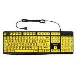 Geemarc Telecom 3521350020762 keyboard Universal USB QWERTY Black, Yellow