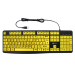 Geemarc Telecom 3521350020762 keyboard Universal USB QWERTY Black, Yellow