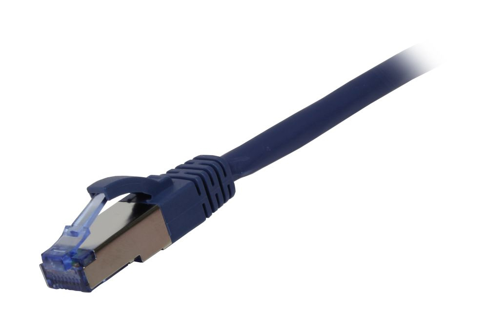 EU Product - Patchkabel RJ45 Cat6a 500Mhz blau S-STP S/FTP AWG27 LSZH - Cable - Network thumbnail