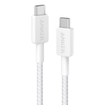 Anker Braided USB-C to USB-C Charging Cable 0.9 m, White