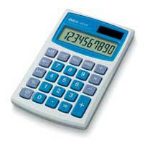 Ibico 082X calculator Pocket Basic Blue, White