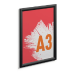 Durable Aluminium Snap Frame A3 Black - 479701