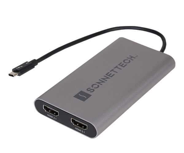 Sonnet TB-DHDMI-21 video cable adapter 0.2 m Thunderbolt 3 2 x HDMI Gr