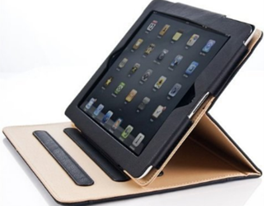 JLC Apple iPad Mini 1/2/3 Tan Case - Black