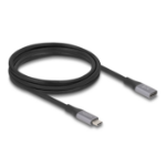 DeLOCK 81202 USB cable USB4 Gen 2x2 2 m USB C Black, Grey