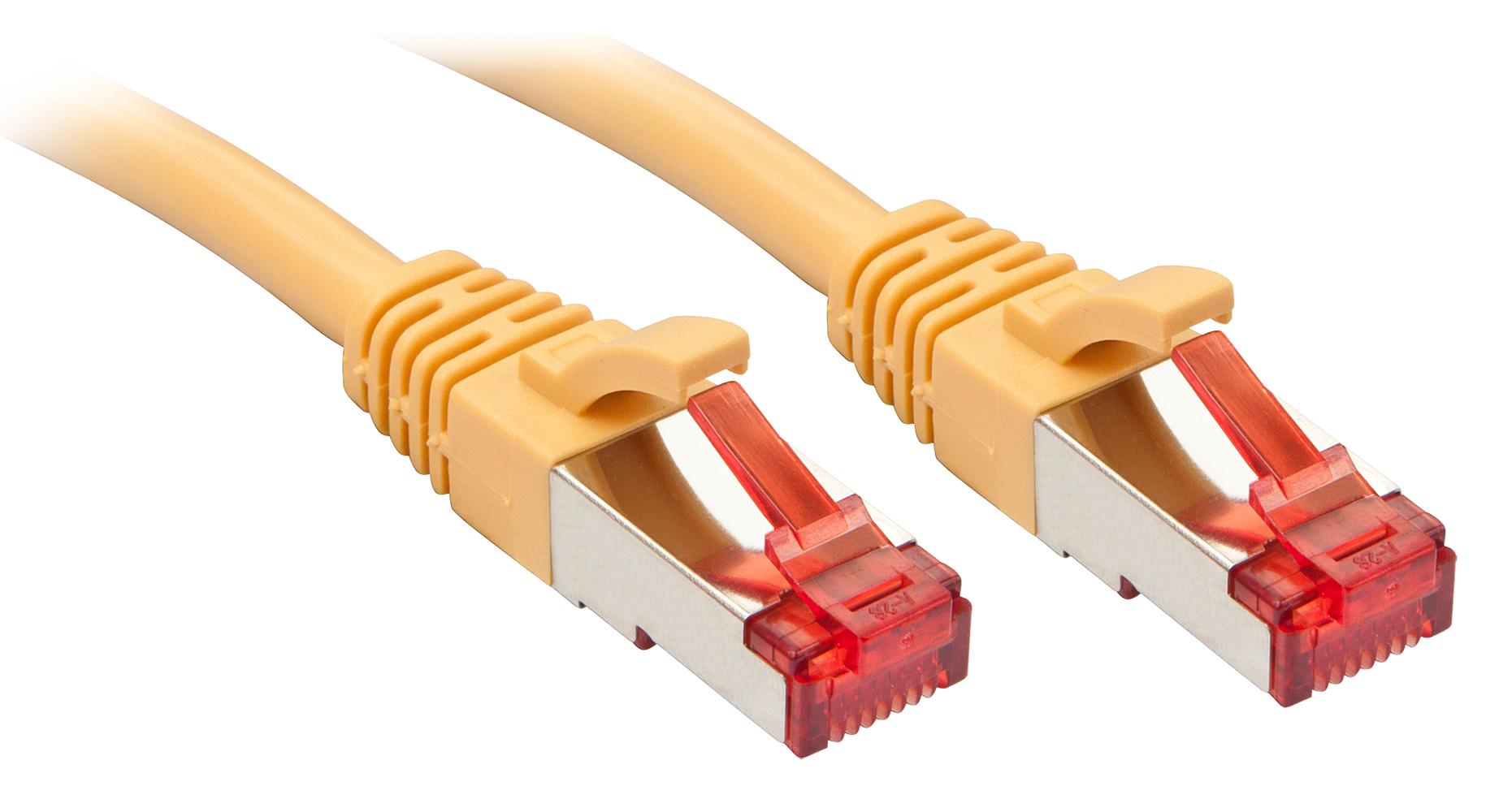 Image of Lindy RJ-45/RJ-45 Cat6 1m networking cable Yellow S/FTP (S-STP)