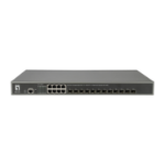 LevelOne 20-Port L3 Managed Gigabit Switch, 12 x 10GbE SFP+, 8 x Gigabit RJ45, Redundant power supply