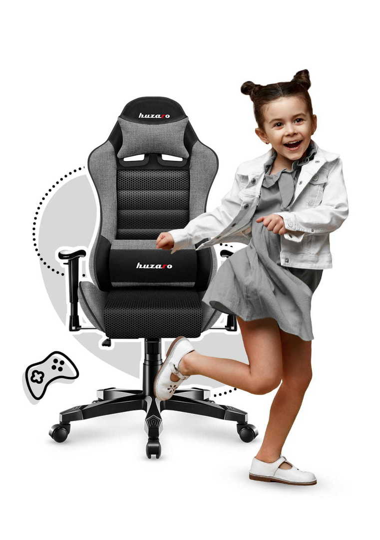 huzaro Gaming chair for children Huzaro HZ-Ranger 6.0 Gray Mesh  gray and black HZ-Ranger 6.0 Grey Mesh