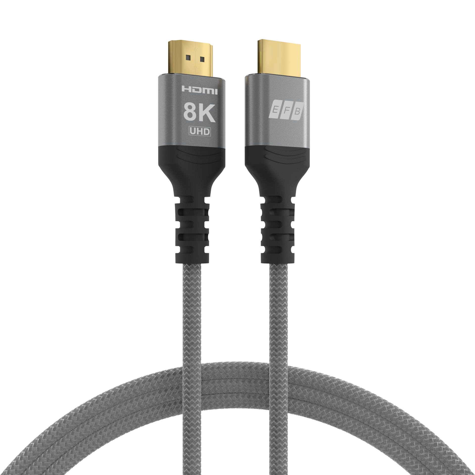 EFB Elektronik HDMI-21-00001 HDMI cable 0.5 m HDMI Type A (Standard) Black, Grey