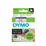 DYMO D1 - Standard Étiquettes - Noir sur blanc - 6mm x 7m