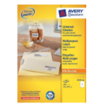 Avery 3478-200 self-adhesive label White 200 pc(s)