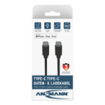 Ansmann 1700-0121 USB cable 0.12 m USB C Black