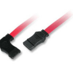 C2G 36in 7-pin 180° to 90°-side Serial ATA Device Cable SATA cable 35.8" (0.91 m) Red