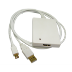 Cables Direct MiniDP USB/HDMI M/F HDMI Type A (Standard) Mini DisplayPort White