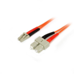 StarTech.com 50FIBLCSC1 fiber optic cable 39.4" (1 m) LC SC OM2 Orange
